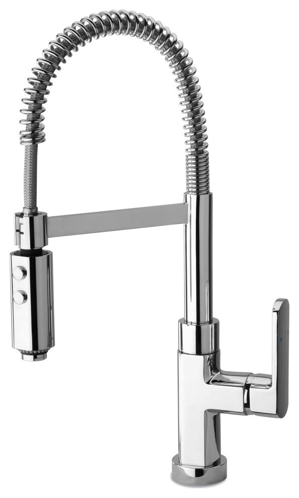 Latoscana 86CR557 Novello One Handle Kitchen Faucet With Spring Spout In Chrome