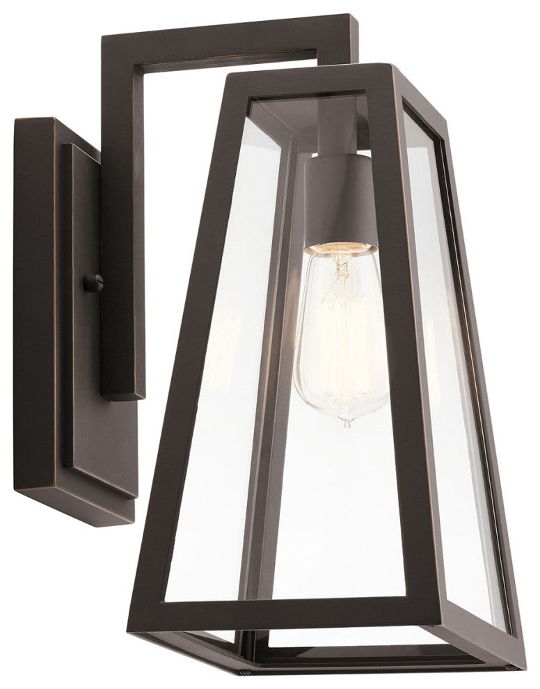 Kichler Delison 1 Light Outdoor Wall Sconce in Rubbed Bronze