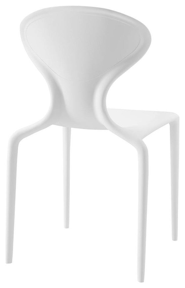 Modern White Draw Dining Side Chair