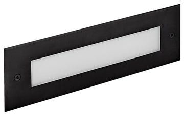 Hinkley Dash Flat Led Flush Step Light 120V, Stainless Steel Black