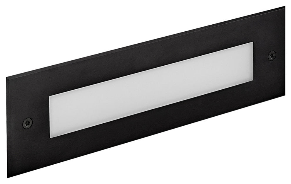 Hinkley Dash Flat Led Flush Step Light 120V, Stainless Steel Black