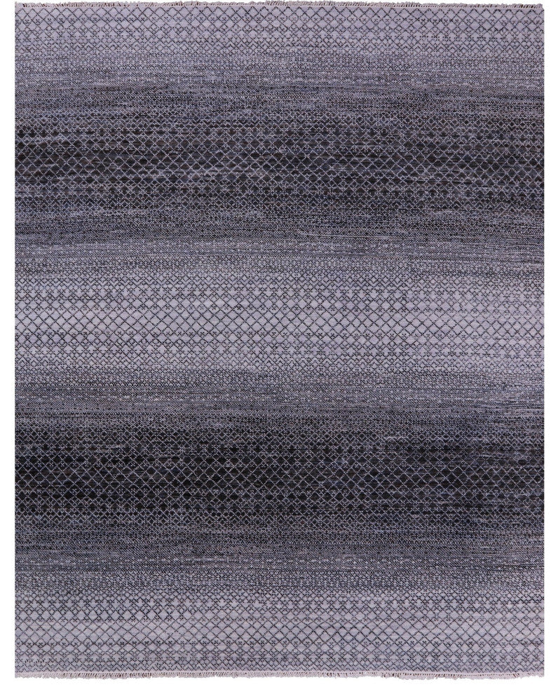 8' 0" X 10' 0" Savannah Grass Handmade Wool Rug - Q13257