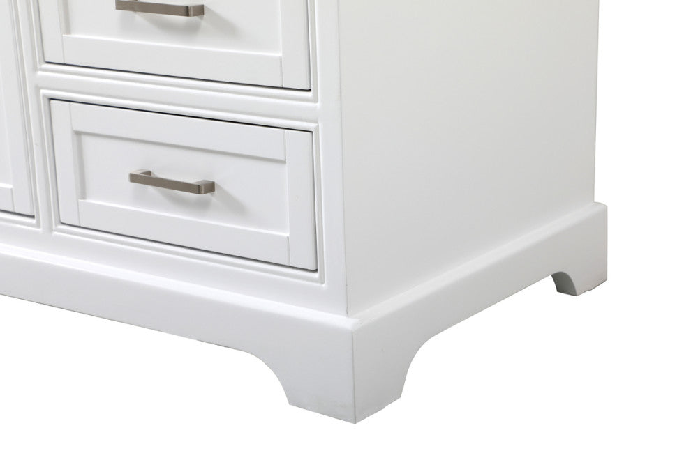 Amber Single Bathroom Vanity, Blue, White, 60"