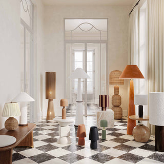 Faith Cream Boucle Table Lamp