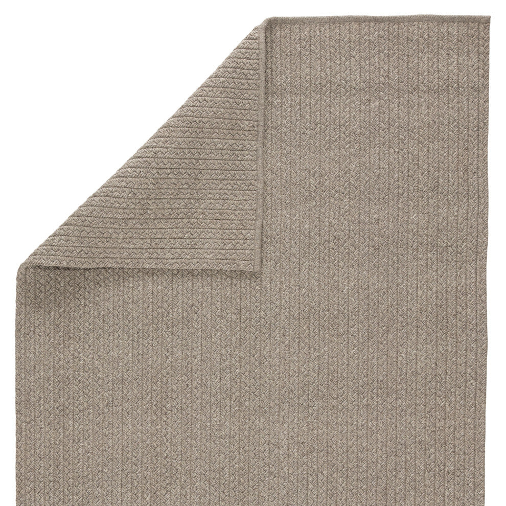 Jaipur Living Iver Indoor/Outdoor Solid Gray Area Rug, 2'6"x10'