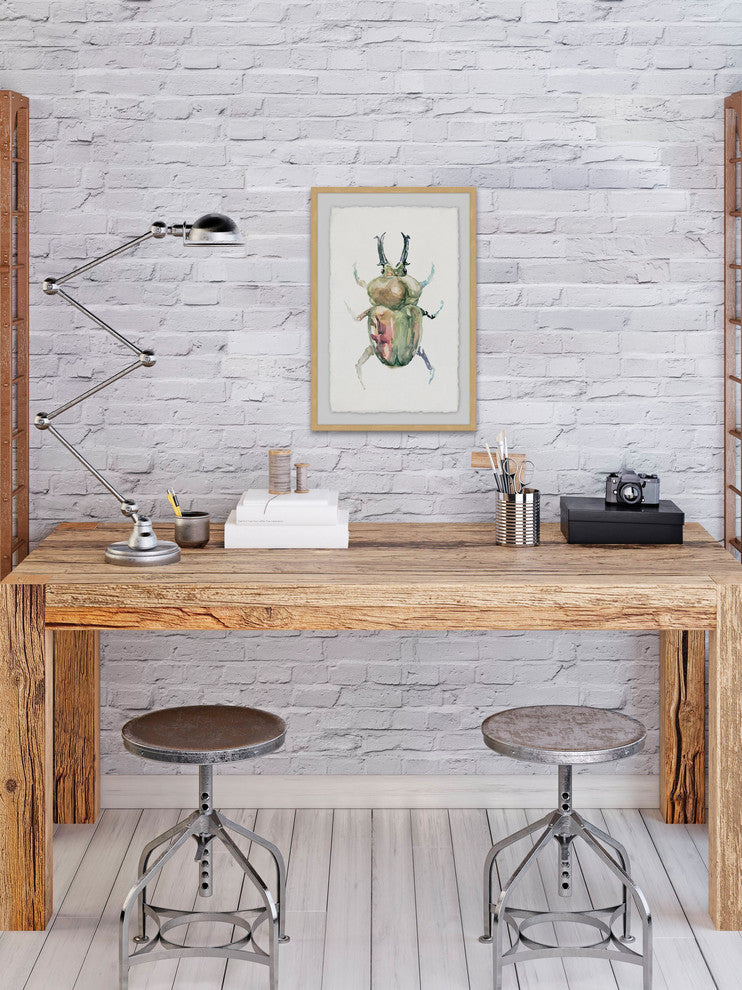"Creepy Beetle" Framed Painting Print, 20"x30"