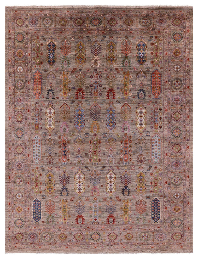 7' 11" X 9' 11" Fine Turkmen Ersari Handmade Wool Rug Q10559