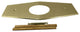One-Hole Remodel Plate for Mixet, Polished Brass