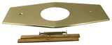 One-Hole Remodel Plate for Mixet, Polished Brass