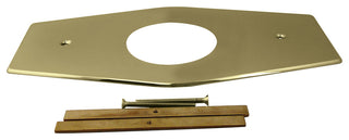 One-Hole Remodel Plate for Mixet, Polished Brass
