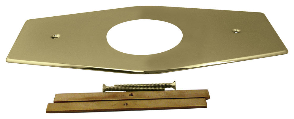 One-Hole Remodel Plate for Mixet, Polished Brass