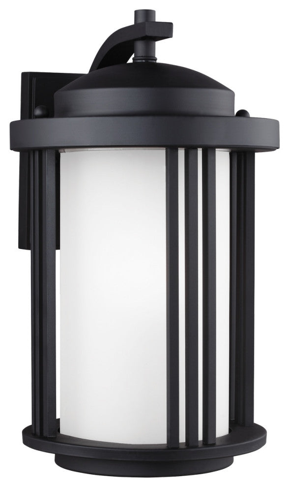 Crowell 1-Light Outdoor Wall Lantern, Black