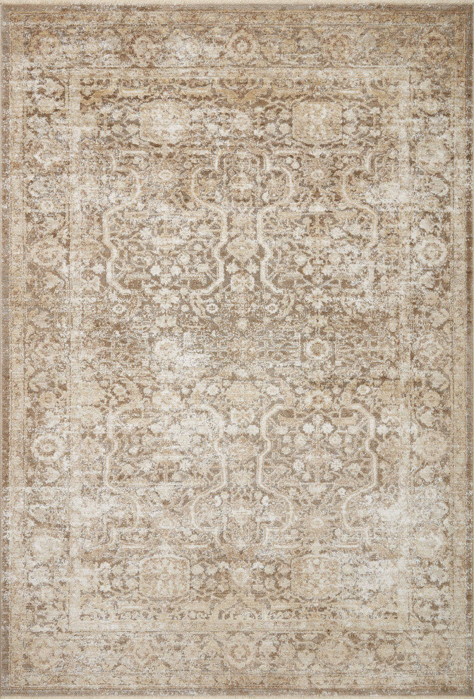 Loloi Sonnet Mocha / Tan 3'-7" x 5'-7" Accent Rug