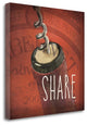 "Wine Collage III" By Pela Studio, Giclee Print on Gallery Wrap Canvas