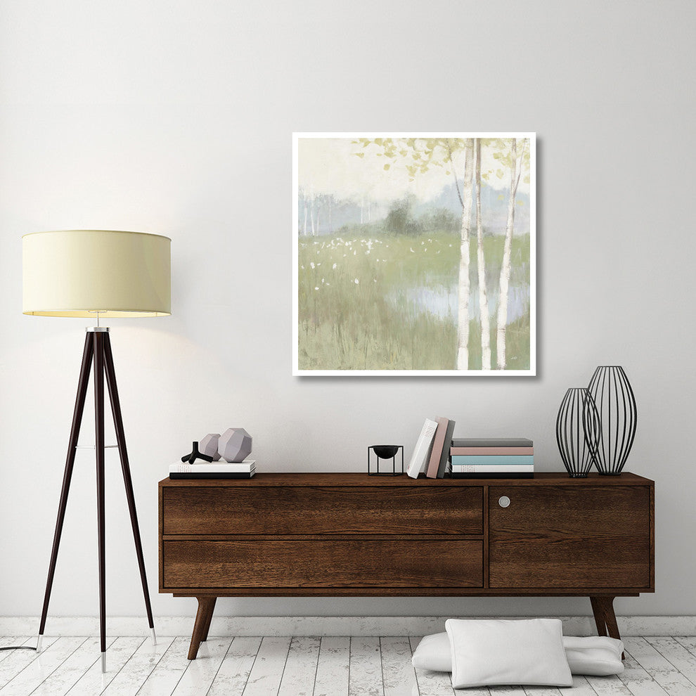 "Spring Fling II Cool" Digital Paper Print by Julia Purinton, 42"x42"