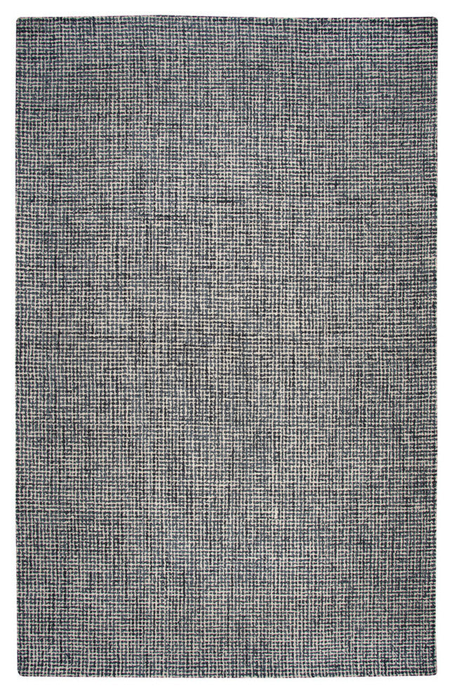 Rizzy Home Brindleton BR791A Black Solid Area Rug, Rectangular 9'x12'