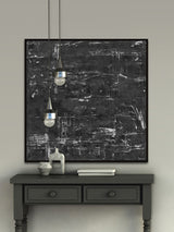 "Rapid Motion" Floater Framed Painting Print on Canvas, 40x40