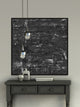"Rapid Motion" Floater Framed Painting Print on Canvas, 40x40