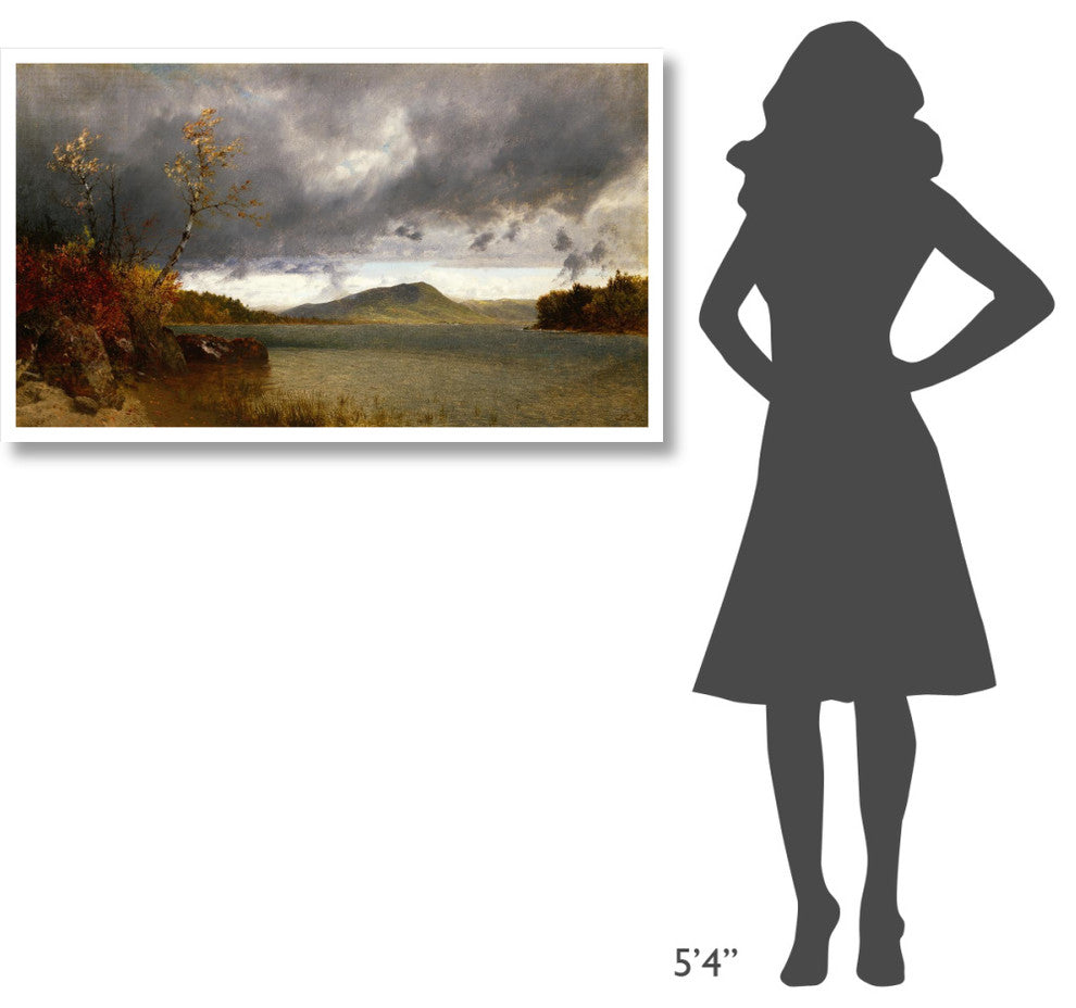 "Lake George, 1870" Digital Paper Print by John Frederick Kensett, 46"x28"