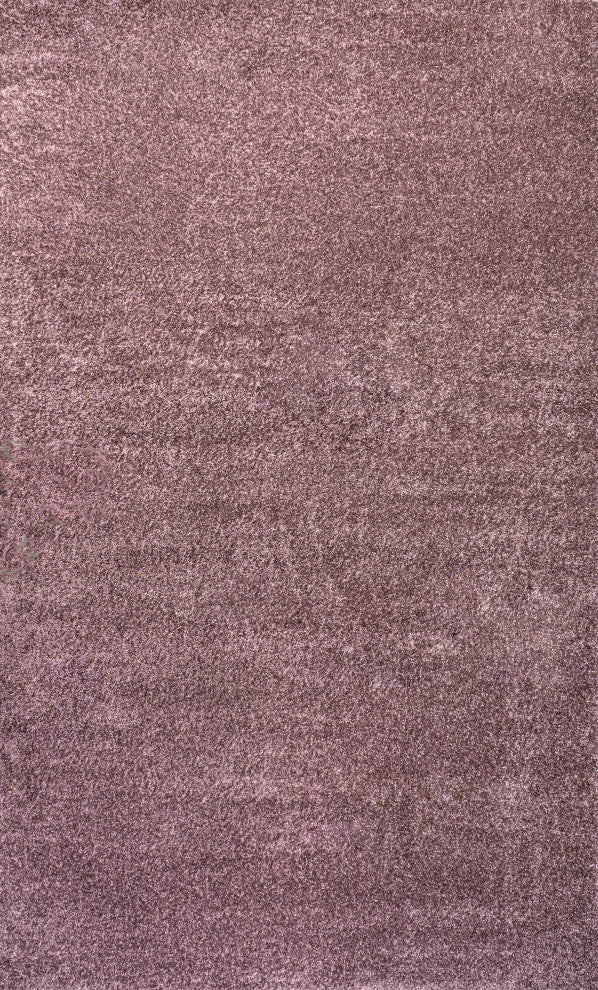 Haze Solid Low-Pile Runner Rug, Light Purple, 8 X 10