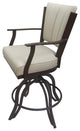 Montana Swivel Tilt Metal 30" Bar Stool or Counter 26" on A Base, Ocean Beige - Coffee, 26"