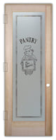 Pantry Door - Piggy Chef - Douglas Fir (stain grade) - 24" x 80" - Knob on...