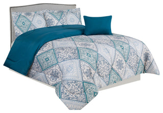 Bibb Home 5pc Comforter Set, Melina, Queen