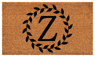 Calloway Mills Laurel Wreath Doormat, Letter Z