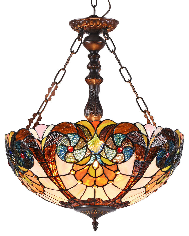 Shea 2-Light Victorian Inverted Ceiling Pendant 18"