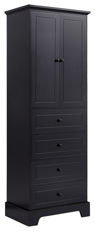 Gewnee Storage Cabinet with 2 Doors and 4 Drawers for Bathroom
