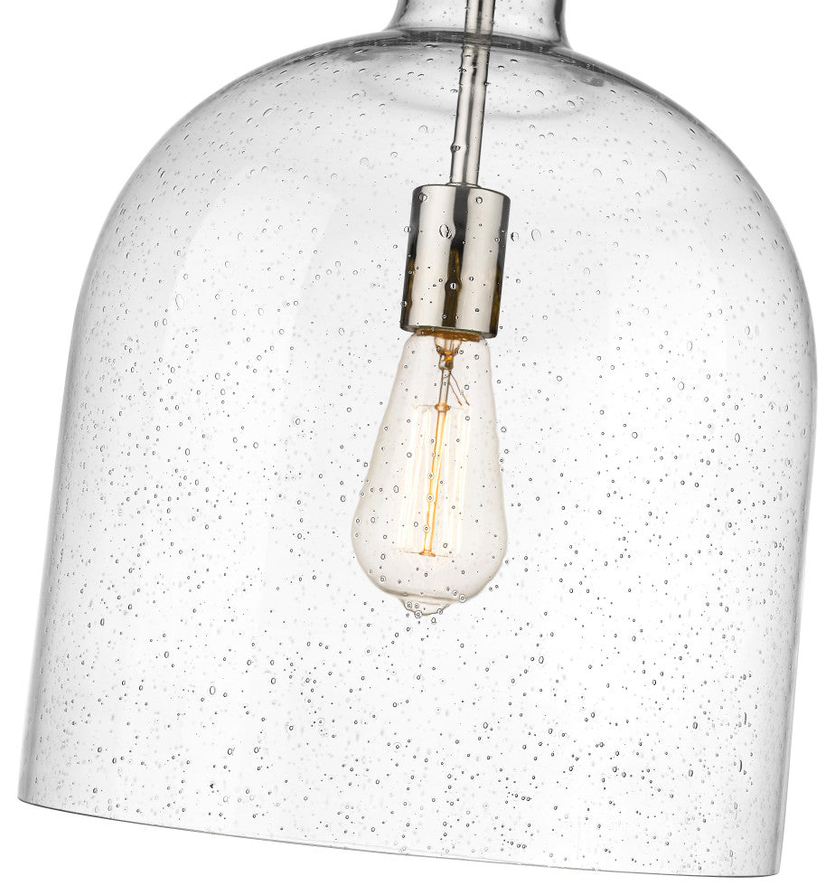 Zlite 817-12PN 1-Light Pendant, Clear Seedy