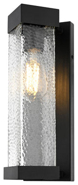 Home Living 5" Outdoor Wall Sconce, Black