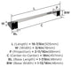 Amerock Blackrock Contemporary Towel Bar, Chrome, 18" Center-to-Center
