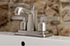 4" Centerset Bathroom Faucet WithRetail Pop-Up, Brushed Nickel