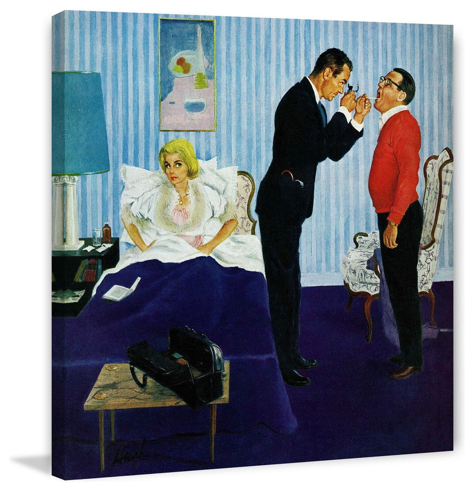 "House Call" Painting Print on Canvas by George Hughes