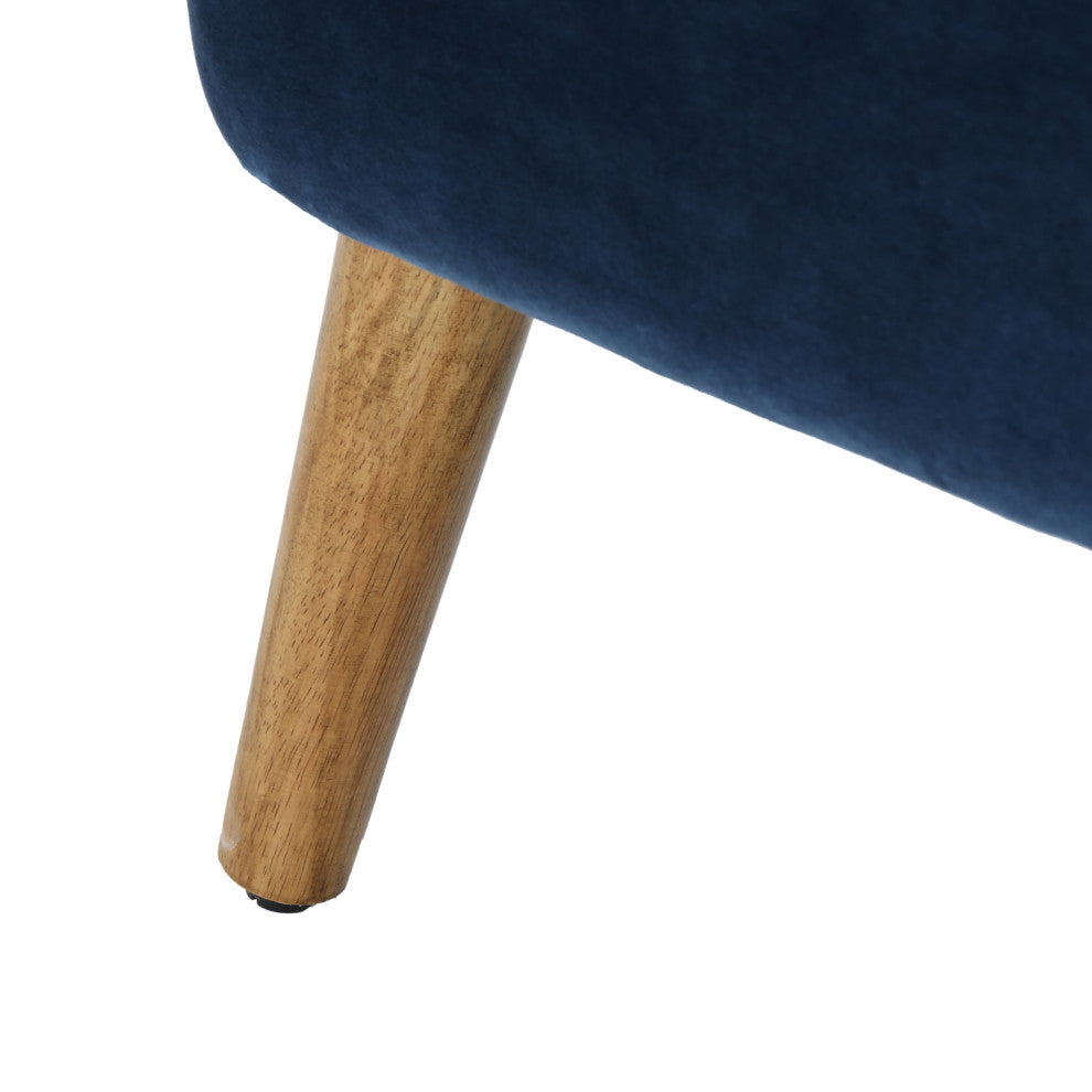 GDF Studio Scarlett Modern New Velvet Sofa, Cobalt