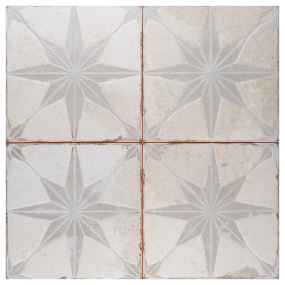 Kings Star Luxe White Ceramic Floor and Wall Tile Sample