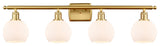 Innovations 516-4W-SG-G121-6-LED 4 Light Bath Vanity Light, Satin Gold