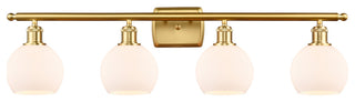 Innovations 516-4W-SG-G121-6-LED 4 Light Bath Vanity Light, Satin Gold