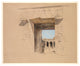 "The Temple of Edfu: The Door of the Pylon, 1850" Paper Art, 32"x26.6"