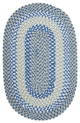 Colonial Mills Blokburst BK59 Blueberry Pie Kids/Teen Area Rug, Oval 2'x10'