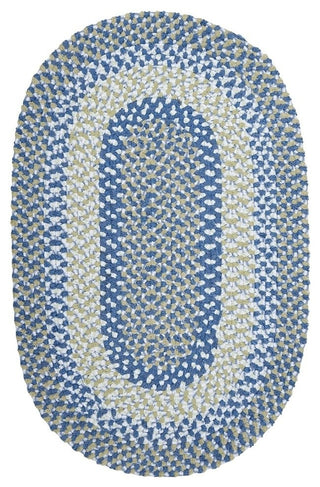 Colonial Mills Blokburst BK59 Blueberry Pie Kids/Teen Area Rug, Oval 2'x10'