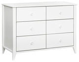 Sprout 6-Drawer Double Dresser, White