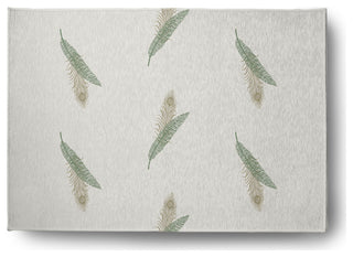 5' x 7' Feather Stripe Spring Chenille Indoor/Outdoor Rug