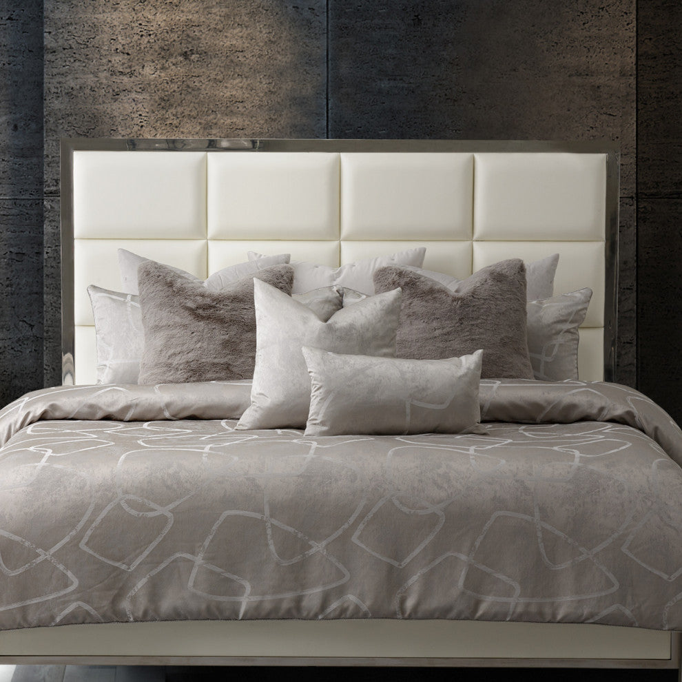 Roma II Comforter Set, Platinum, King