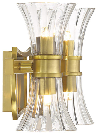 Bennington 4-Light Bathroom Vanity Light, Warm Brass