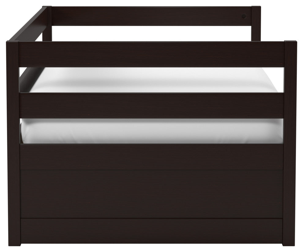 Hillsdale Kids and Teen Caspian Twin Daybed With Trundle, Chocolate