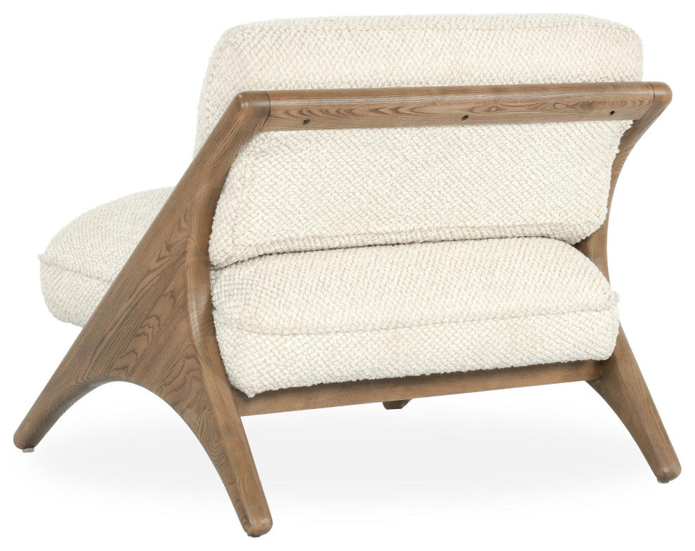 Georgia Beige Fabric Accent Chair