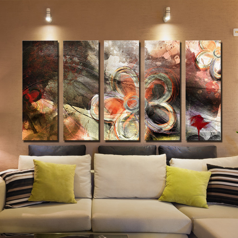 Painted Petals XVI Canvas Wall Art , 2-Piece Set