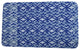 Nantucket Greeko Simple Geometric Print Bath Mat, Royal Blue, 21"x34"